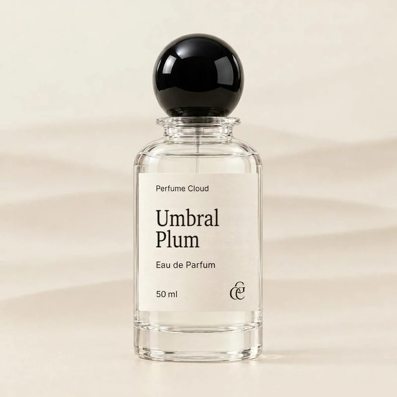 Flakon Umbral Plum von Perfume Cloud mit schwarzem Kugeldeckel, Eau de Parfum, 50 ml